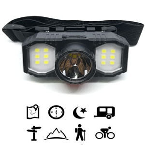 Linterna LEDx3 recargable de cabeza