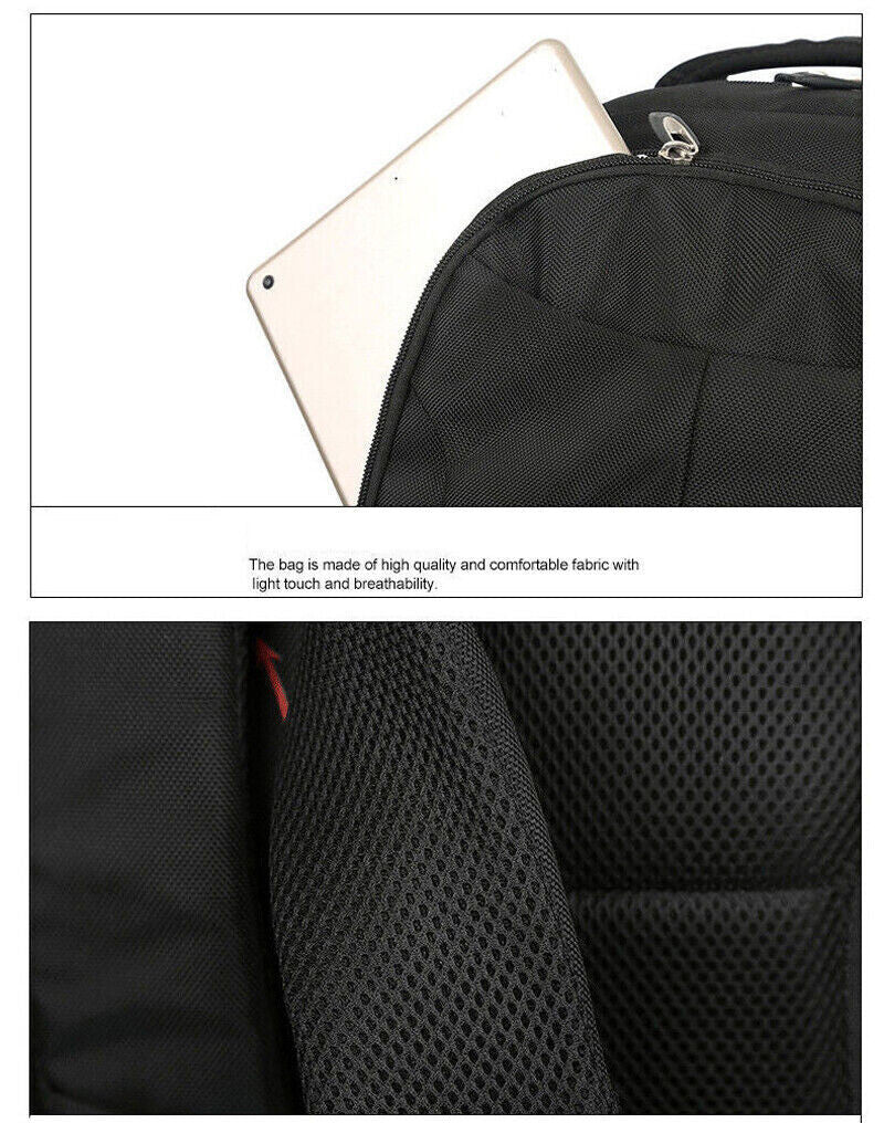 Mochila 17" negra extra grande