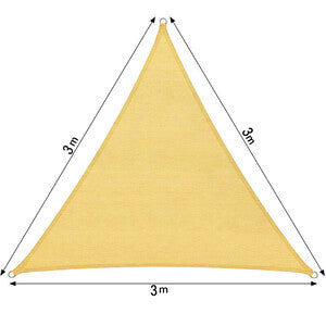 Sombra vela de 3x3x3 mts
