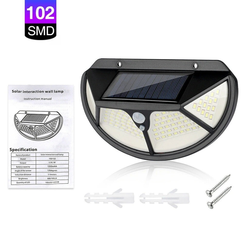 Luz solar 102 luces LED