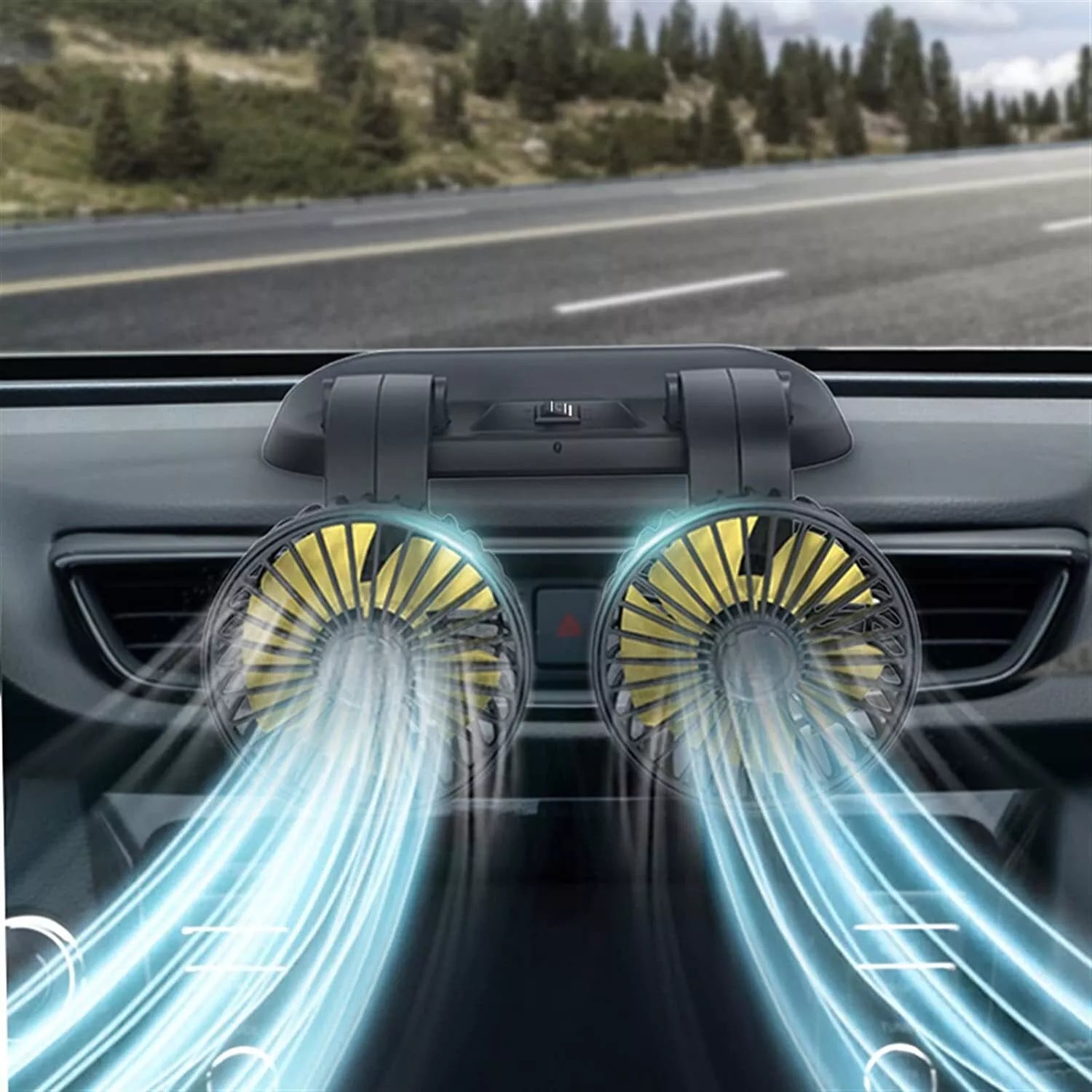 Ventilador doble para carro