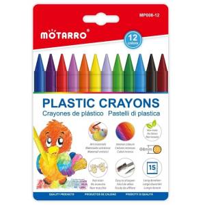 Crayones de plastico 12 colores