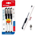 Lapiceros negro 7mm 3 piezas