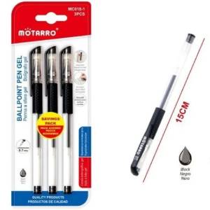 Lapiceros negro 7mm 3 piezas