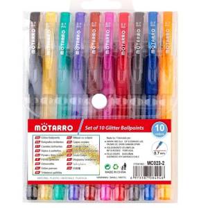 Lapiceros con glitter 10 colores