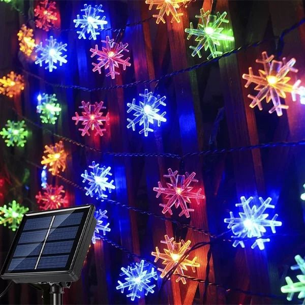 Luces LED solares 6 metros de colores