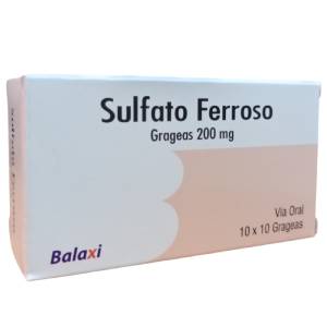 Hierro 300mg 100 tabletas