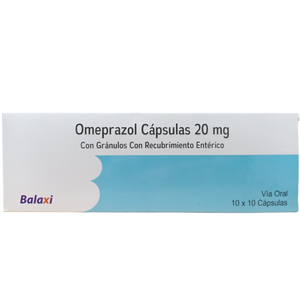 Omeprazol 20mg 100 tabletas
