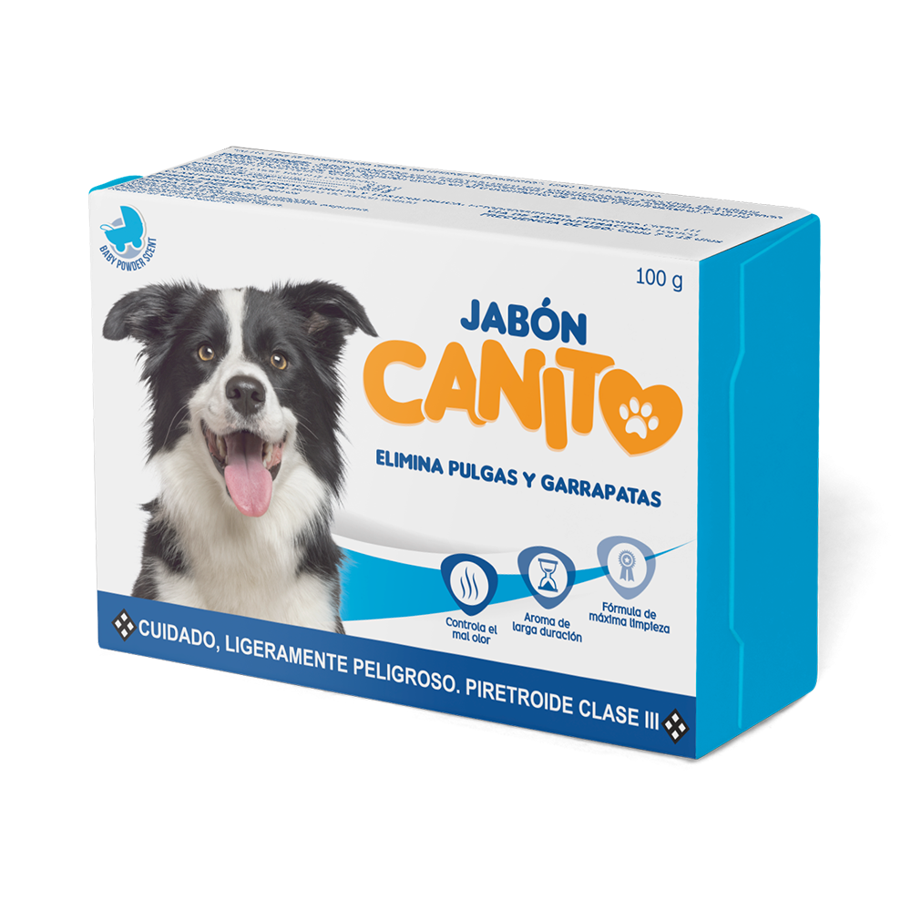 Jabon para pulgas y garrapatas 100grs