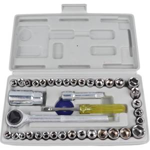 Set de desarmadores y copas 40 piezas