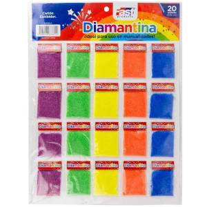 Diamantina metalica 20 bolsas 2.7g