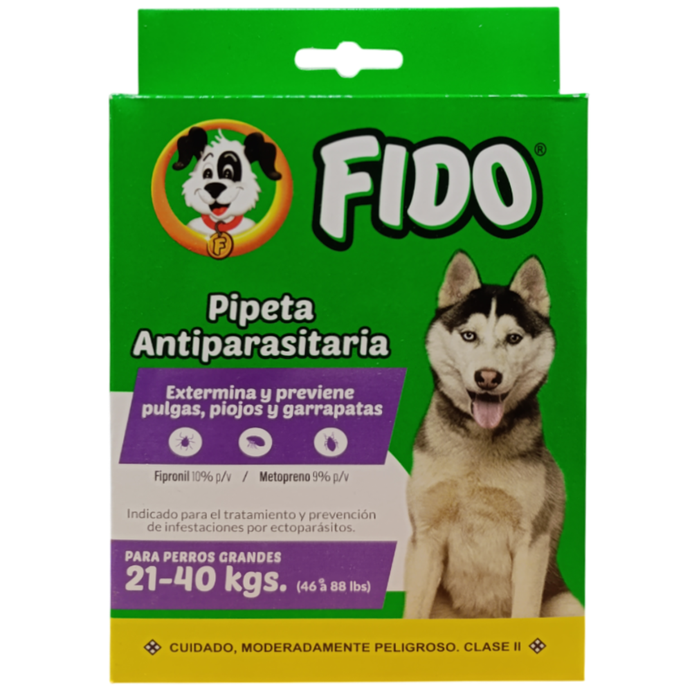 Pipeta antiparasitos para perro