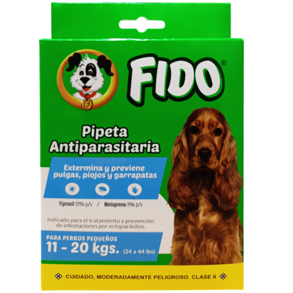 Pipeta antiparasitos para perro