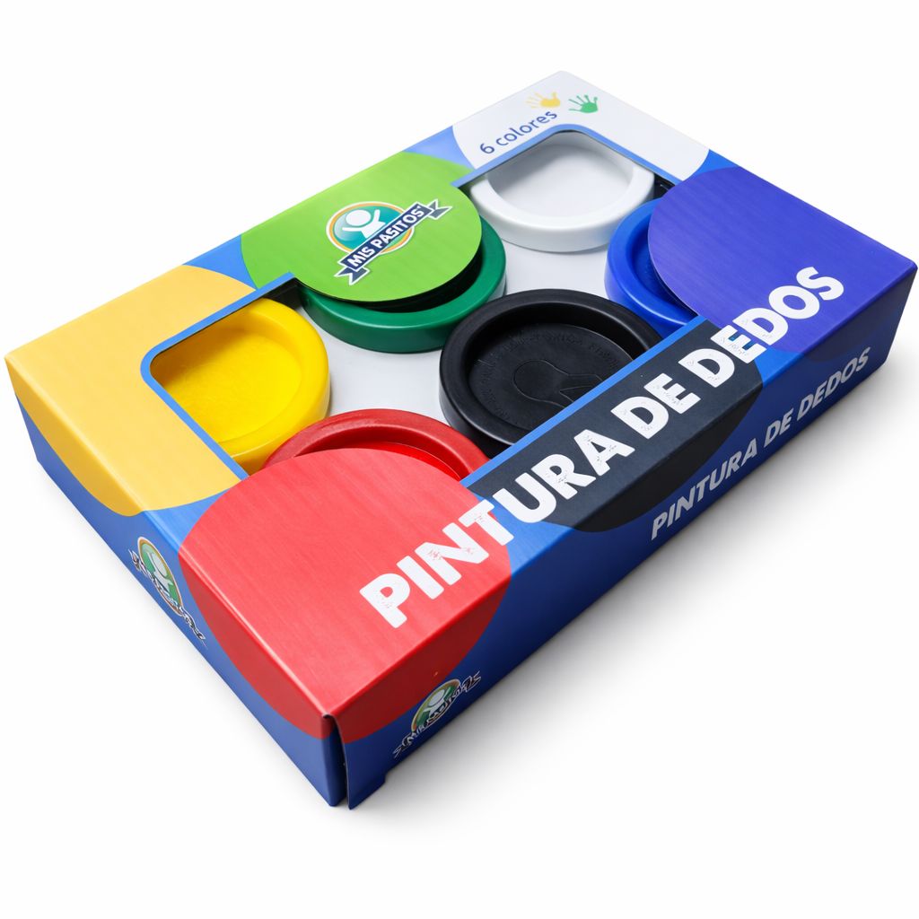 Pinturas de dedos 6 colores