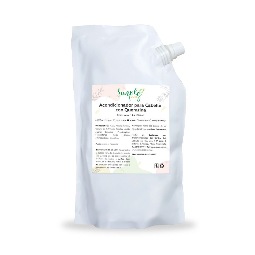 Acondicionador con keratina te verde 1000ml