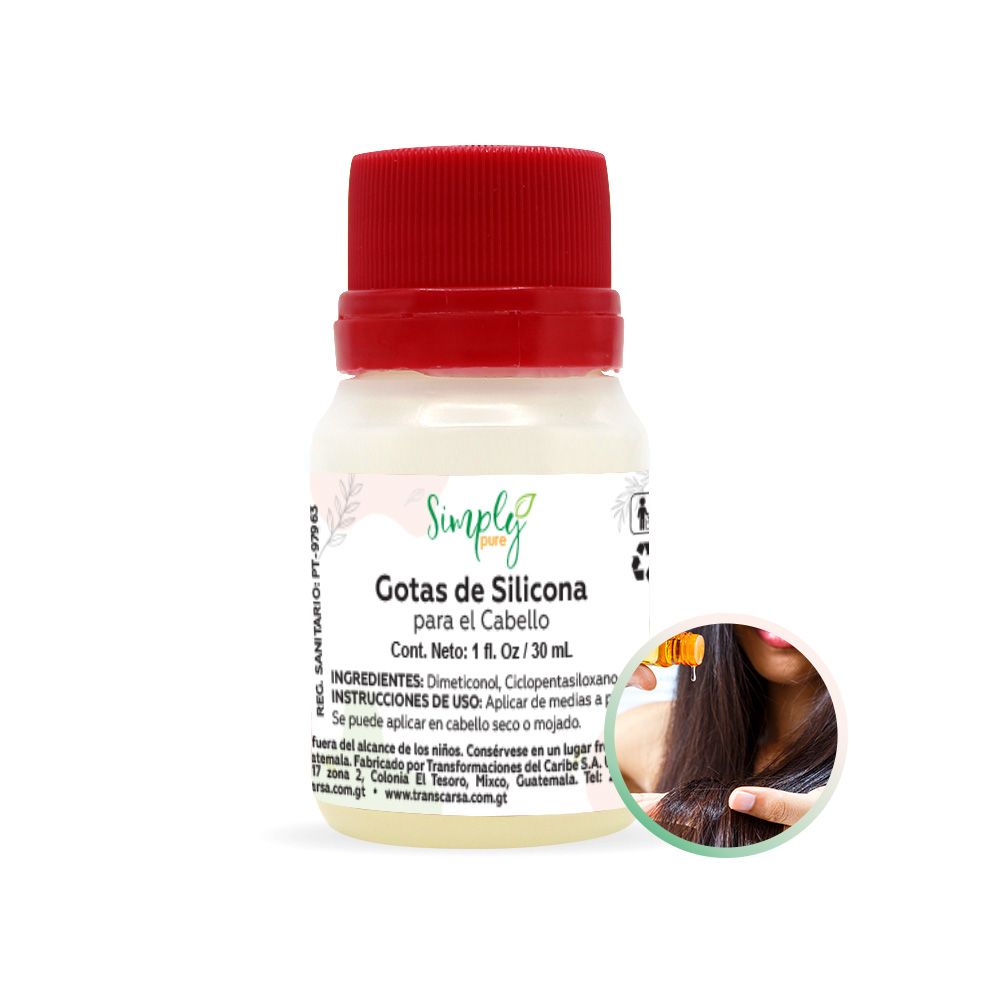 Gotas de silicona para cabello 1oz