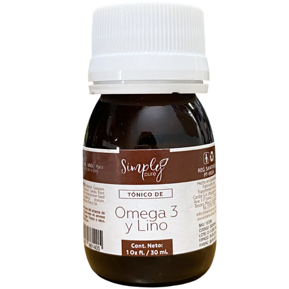 Tonico de omega 3 y lino 1oz