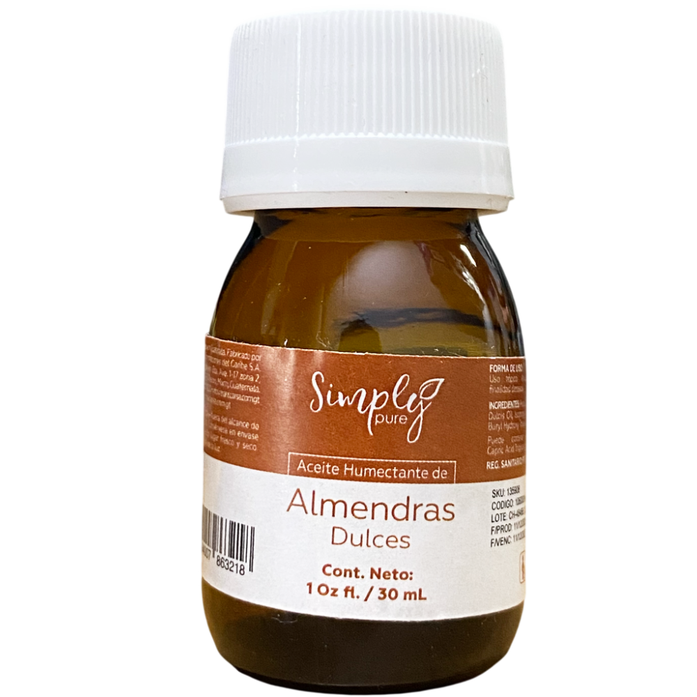 Aceite humectante de almendras 1oz