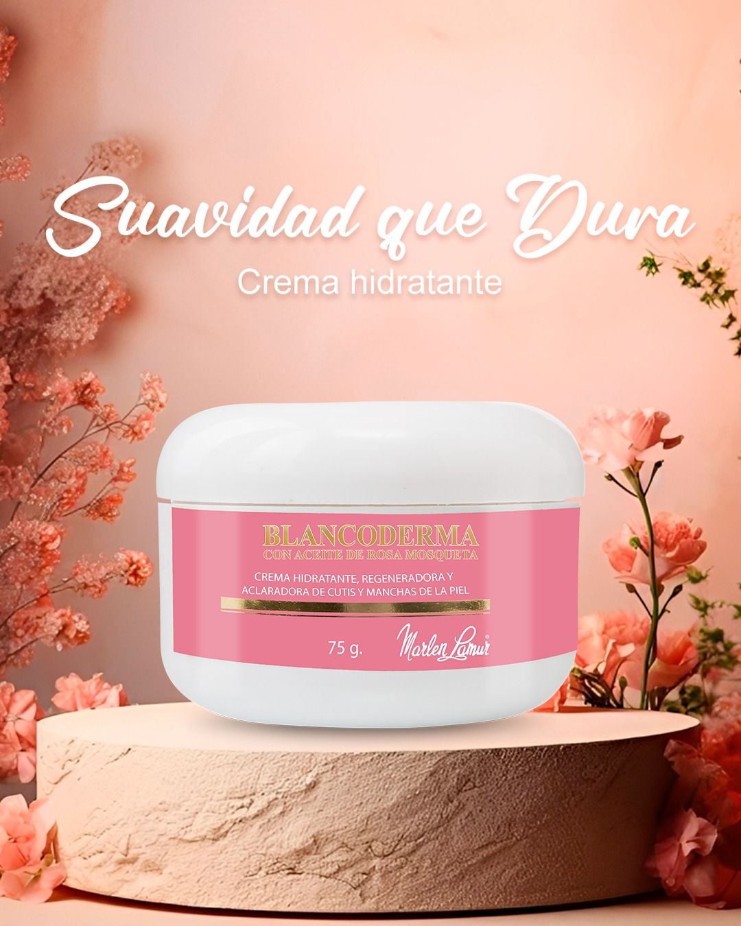 Crema facial aclaradora rosa mosqueta 75g