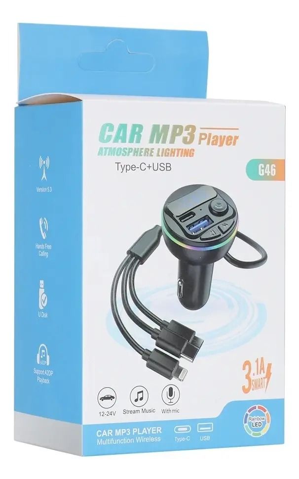 Transmisor bluetooth con cables