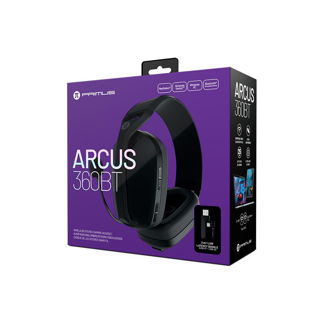 Audifonos bluetooth gaming negros PBH-360