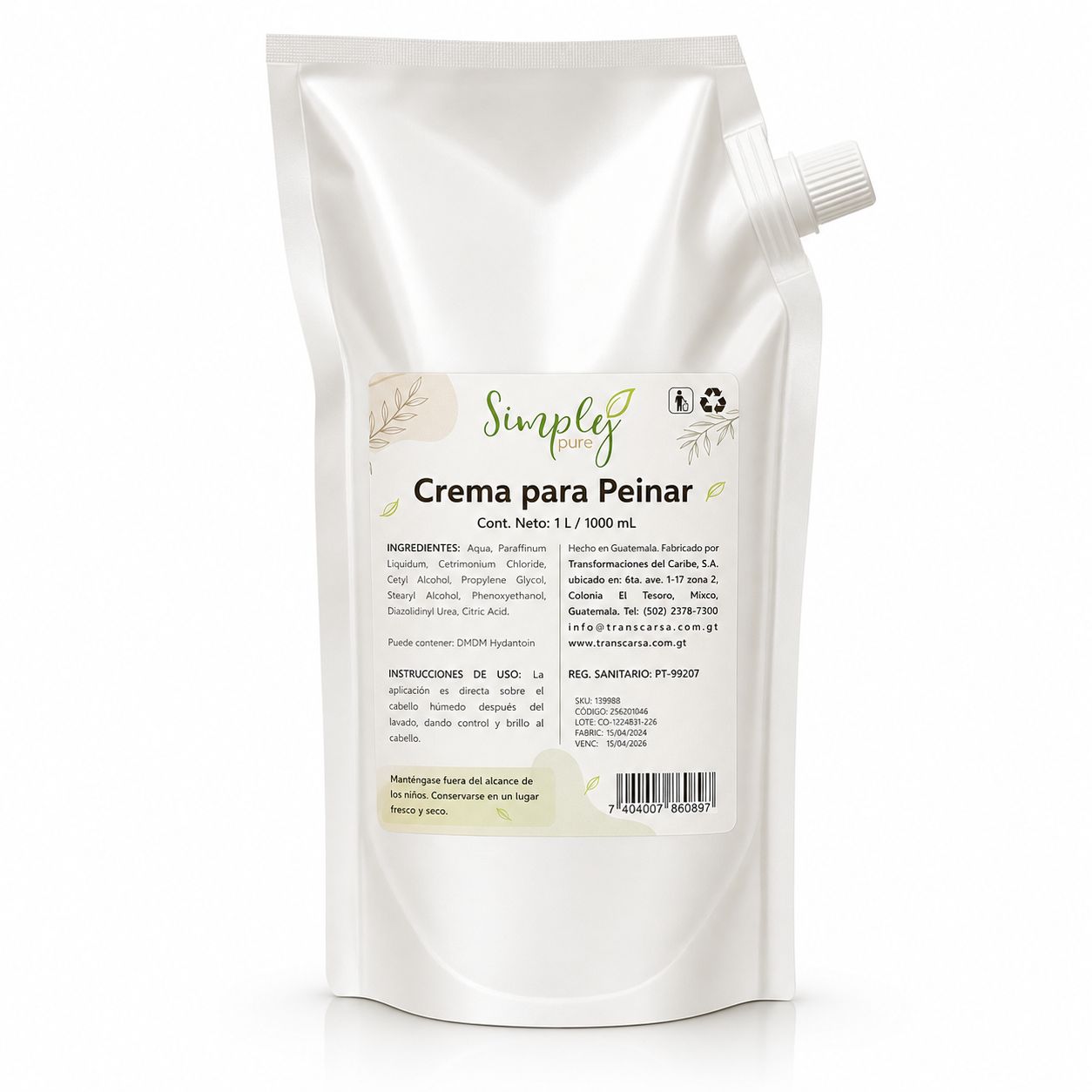Crema para peinar 1000ml
