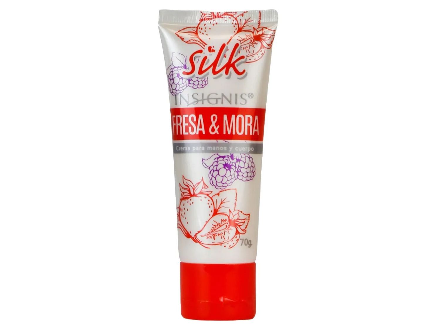 Crema de manos fresa y mora 70g