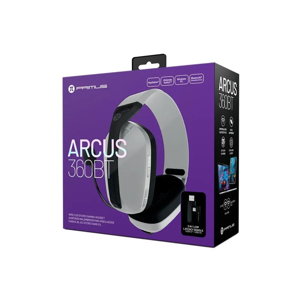 Audifonos bluetooth gaming blancos PBH-360
