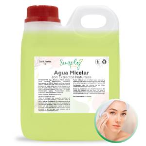 Agua micelar con extractos naturales 1000ml