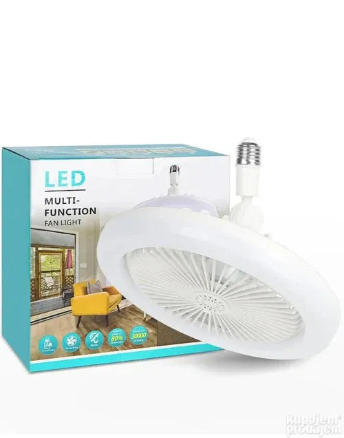 Ventilador con bombilla LED