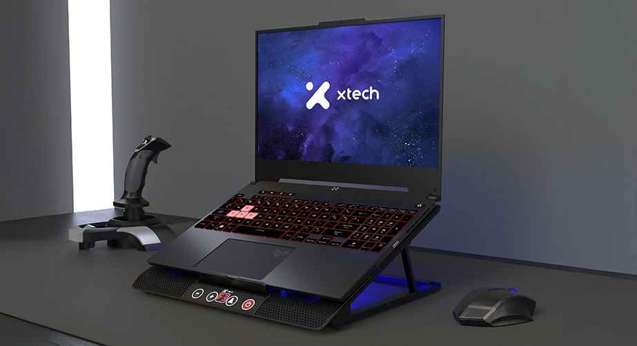 Base para laptop LED con 6 ventiladores