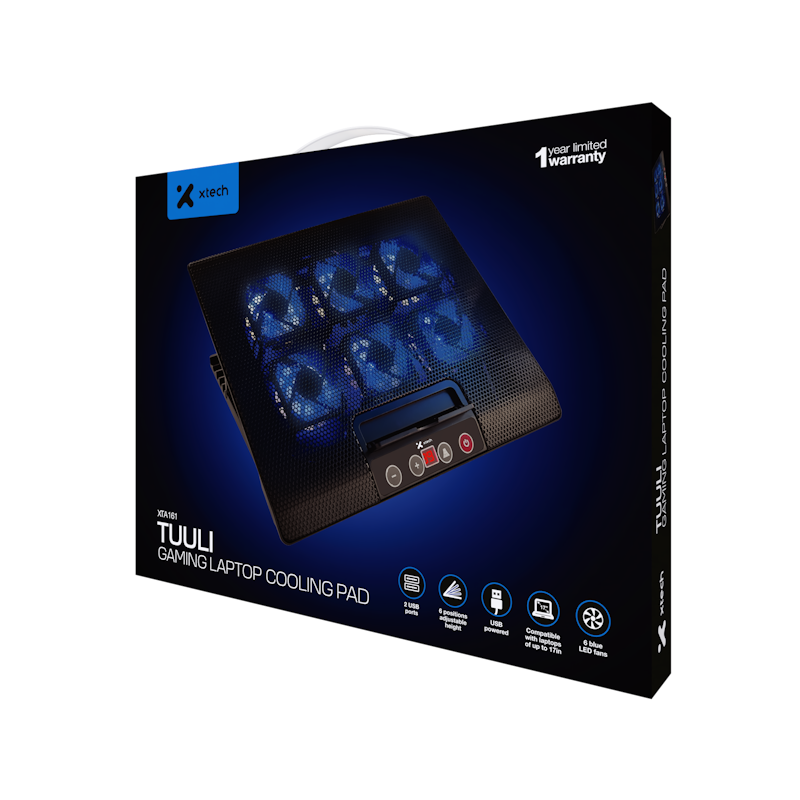Base para laptop LED con 6 ventiladores