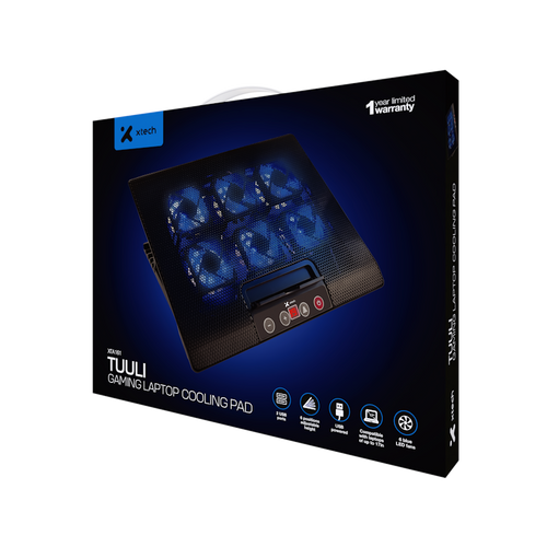 Base para laptop LED con 6 ventiladores