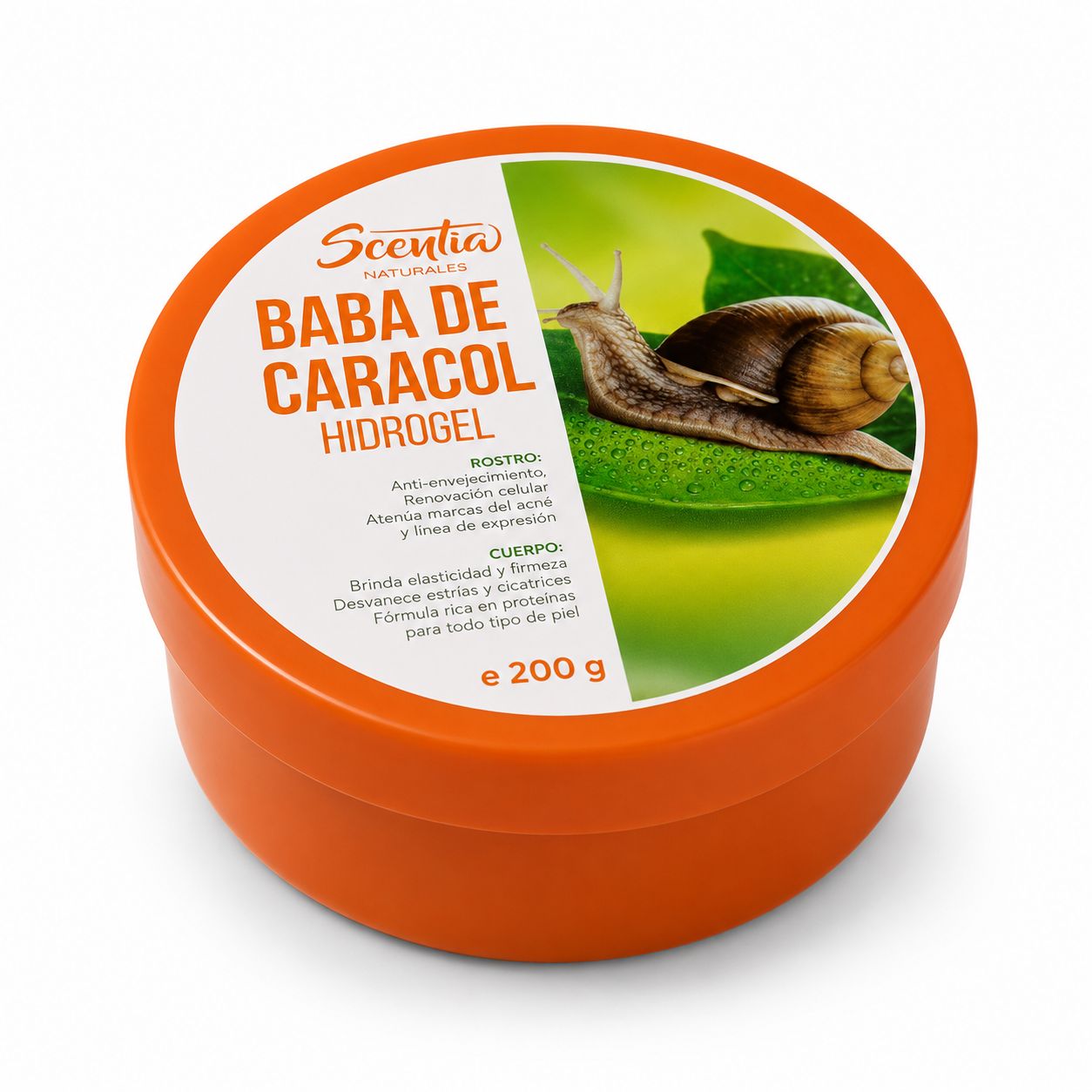 Gel hidratante de baba de caracol 200ml