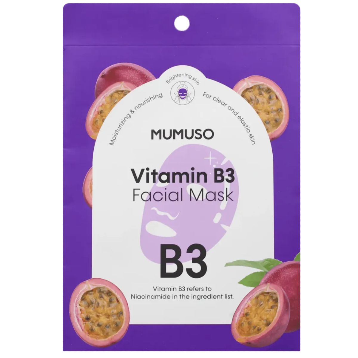 Mascarilla facial de vitamina B3