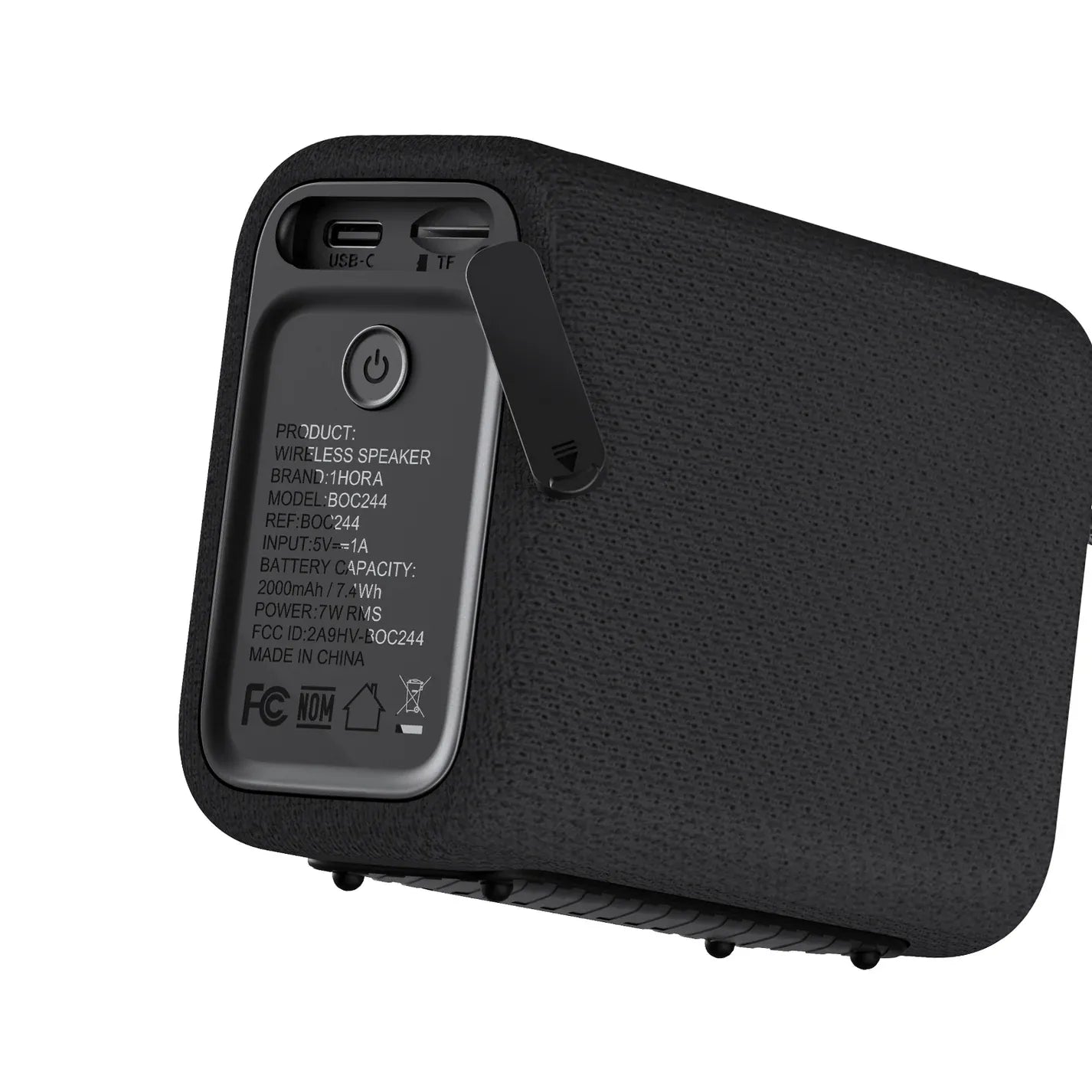 Bocina bluetooth negra 7W