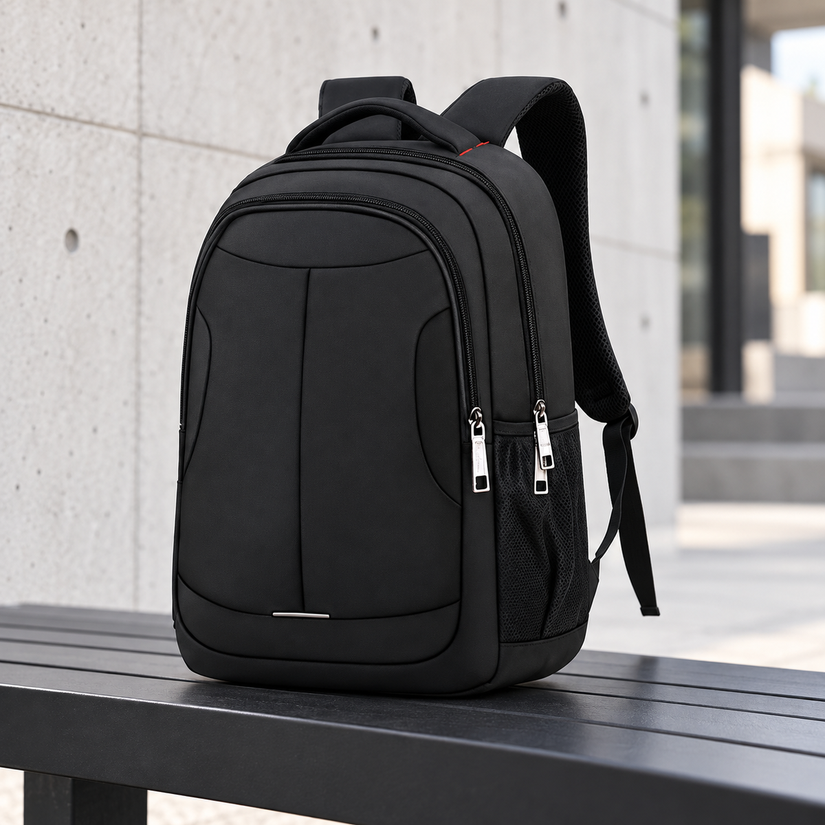 Mochila 17" negra extra grande