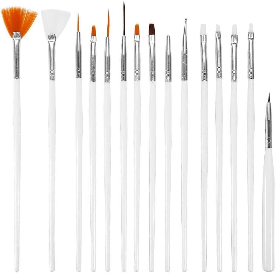 Pinceles para uñas 15 piezas