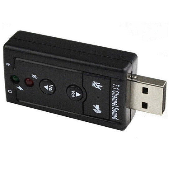 Adaptador USB 7.1 a 2 plug