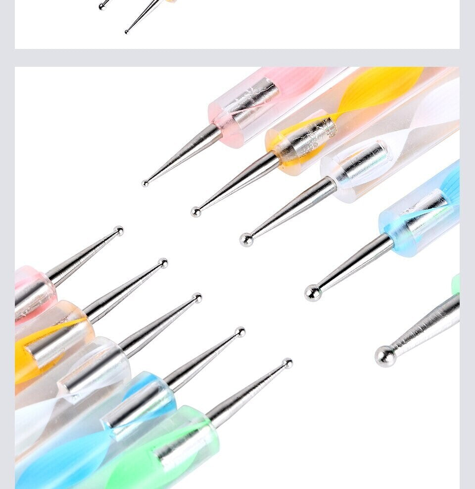 Boligrafo decorador de uñas 5 piezas