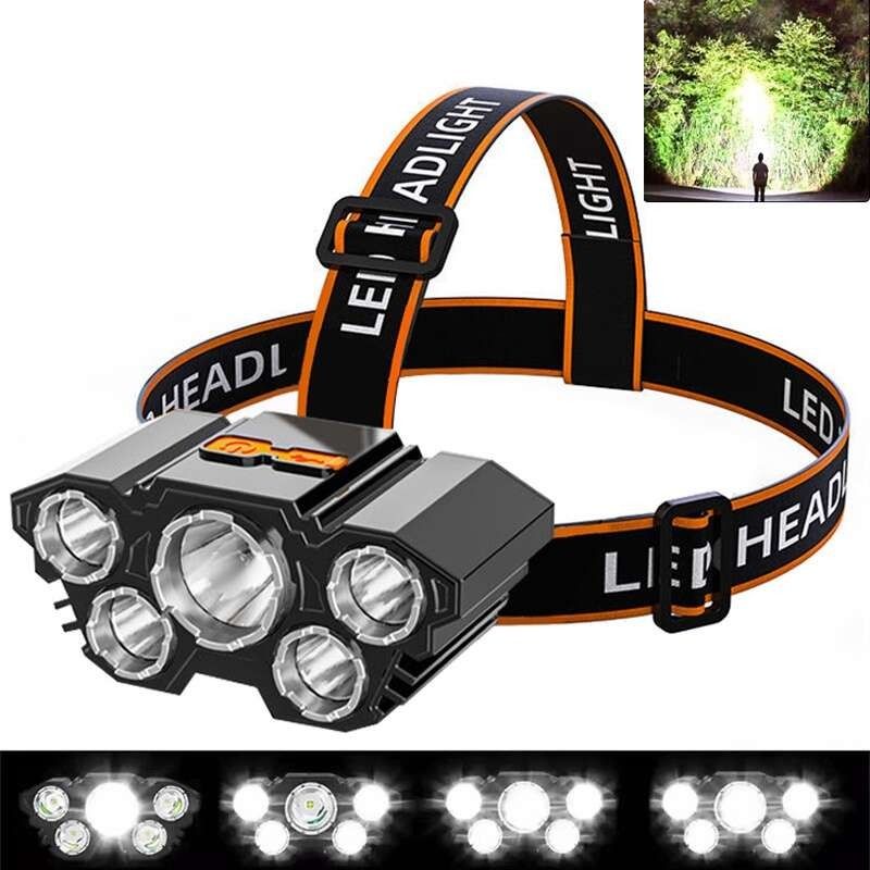 Linterna recargable de cabeza LED
