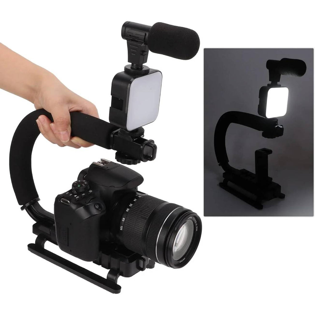 Estabilizador para camara con microfono