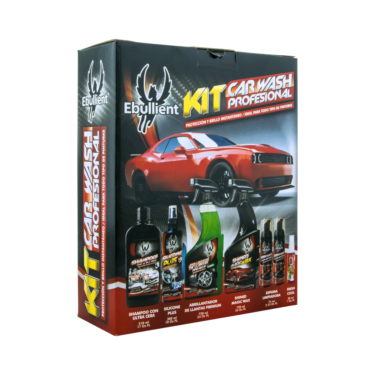 Kit car wash profesional 7 articulos