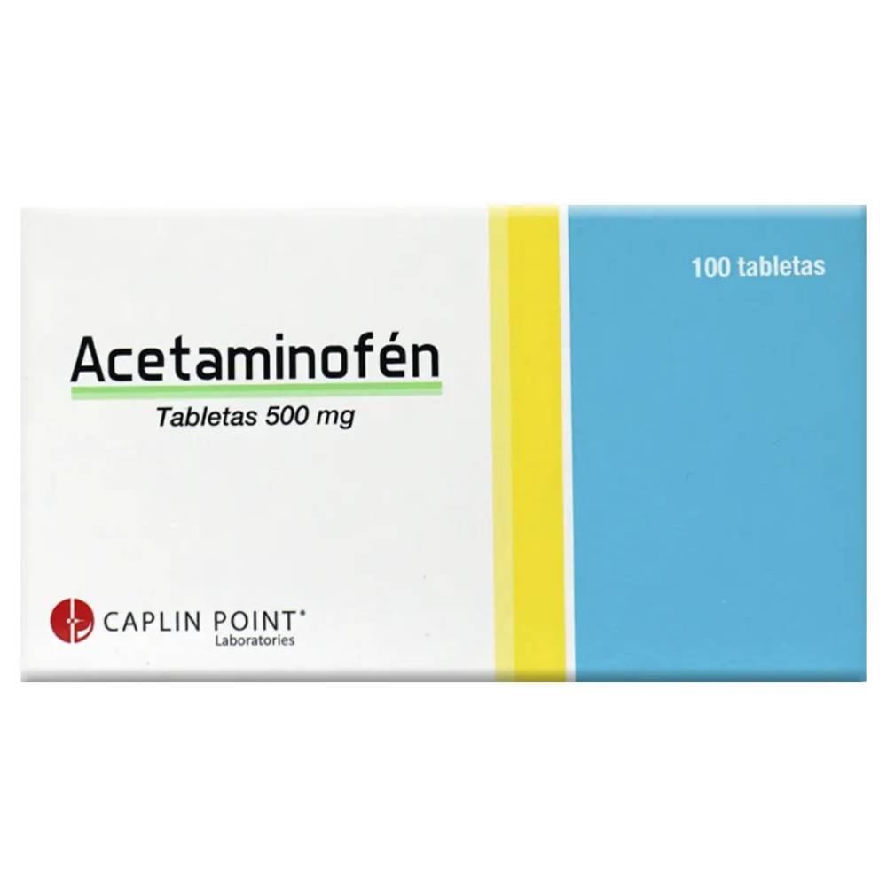 Acetaminofen 500mg 100 tabletas