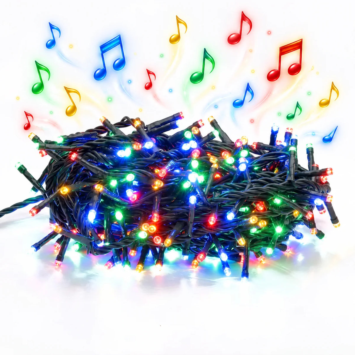 Luces LED con musica 9 metros