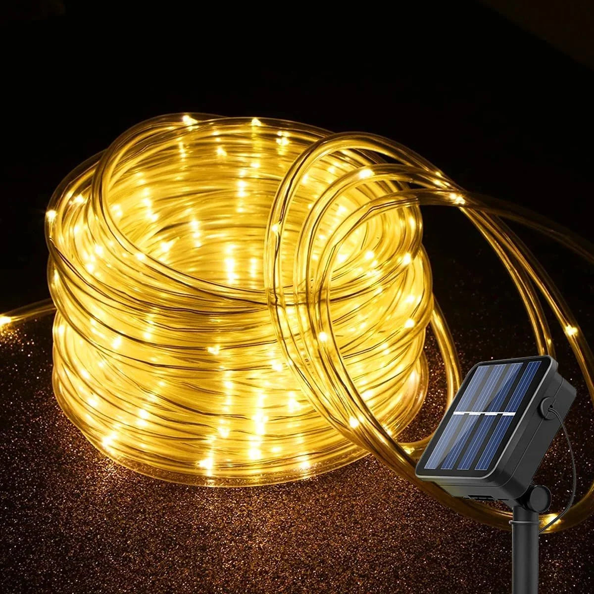 Luces LED solares manguera 10mts