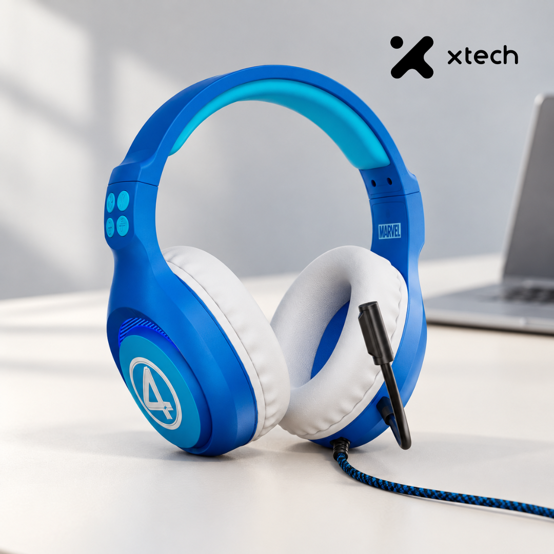 Audifonos gaming con luz LED 4 fantasticos