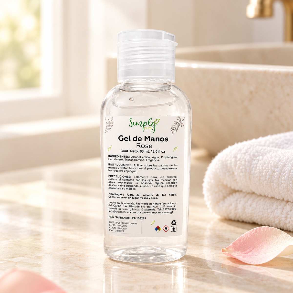 Gel de manos portatil 60ml