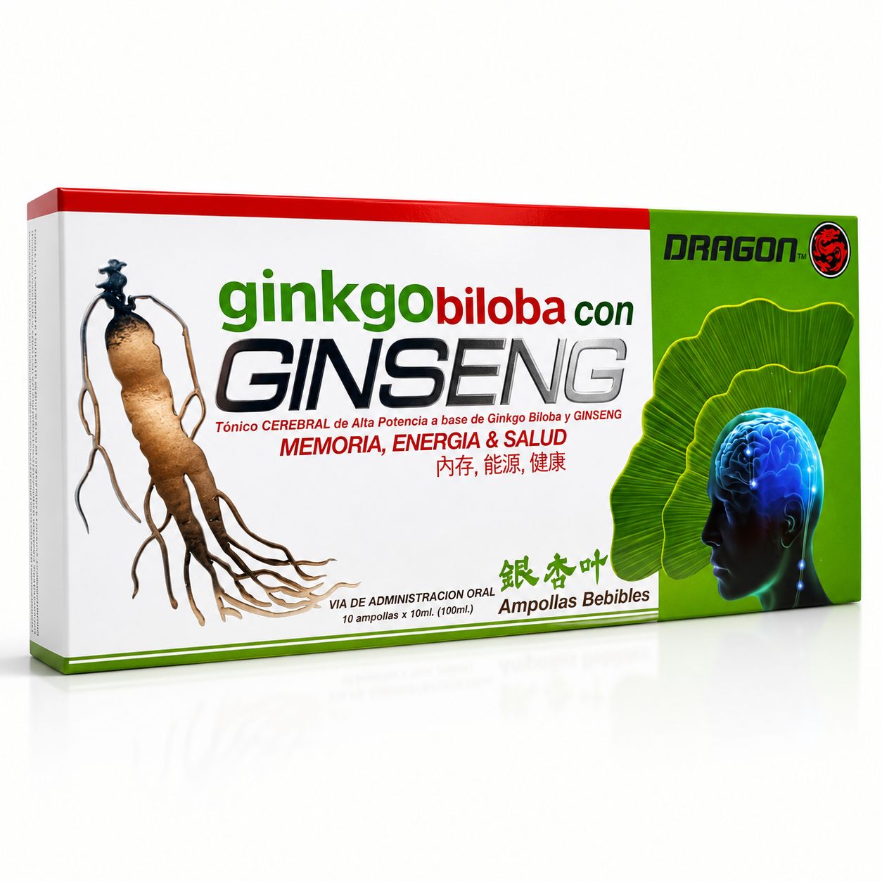Ampollas orales x10 ginseng