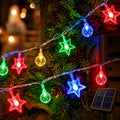 Serie de luces LED 5 m, 20 LED, estrella + bola burbuja